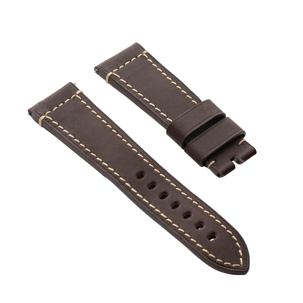 French Classic Hand-Made Leather Strap 22mm