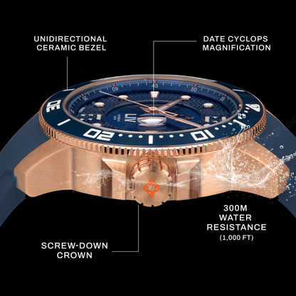 NEW! GX-Diver's 44mm Fusion Rose Gold & Blue Ceramic